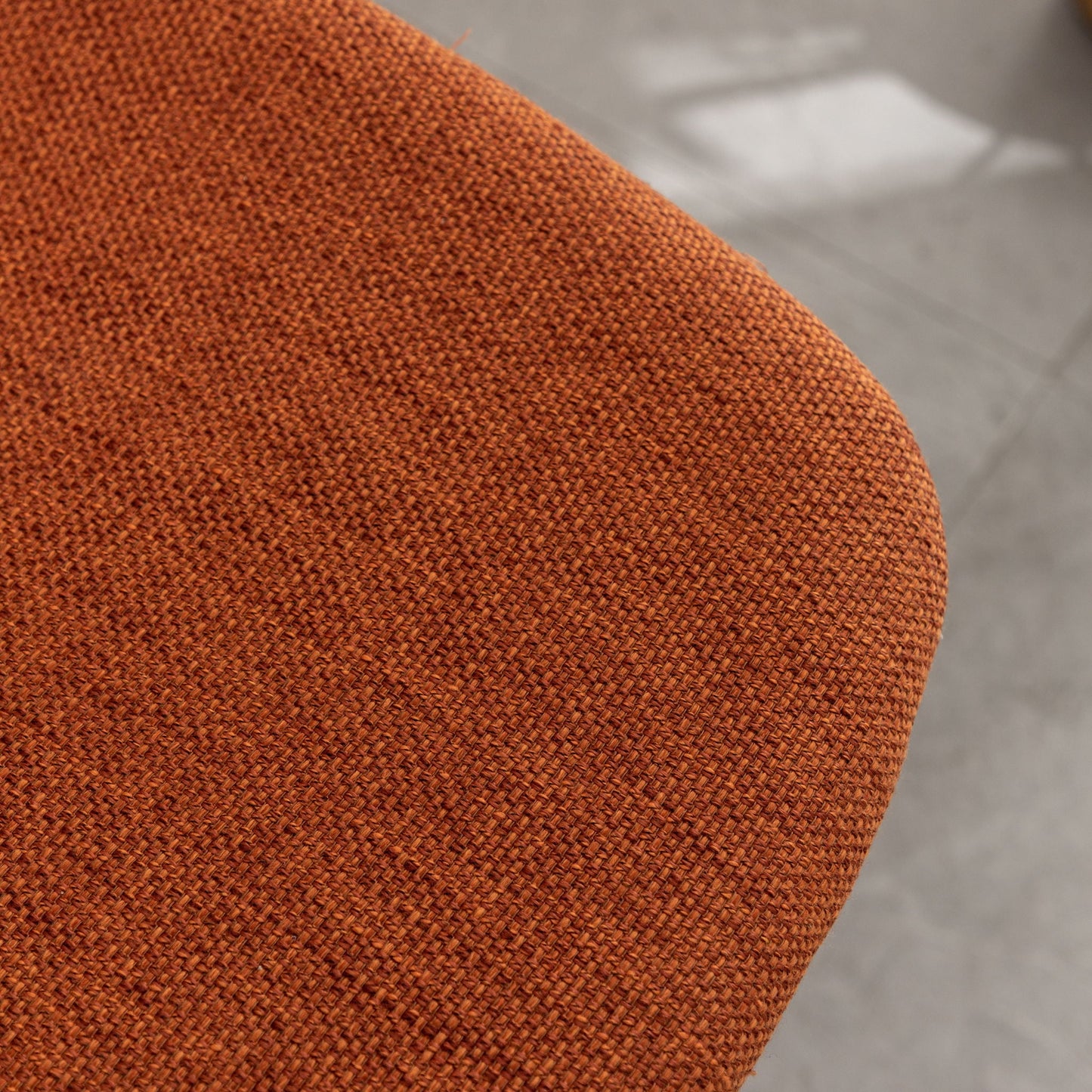 the Orange Fabric Kitchen Counter Height Stools