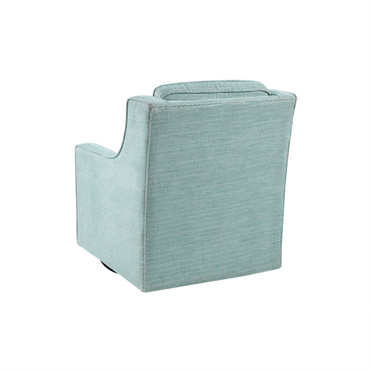 Swivel chair in light blue textured fabric, HouseOfZazla 360-degree rotation on Tampa Home & Garden Store