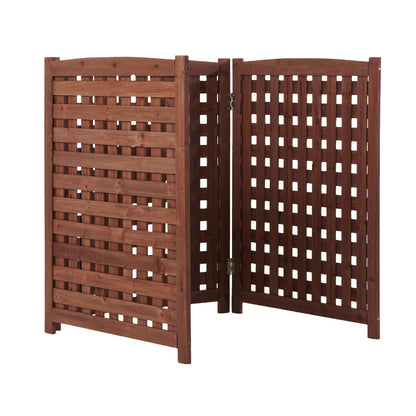 Three Wooden Fences and Outdoor AC Privacy
