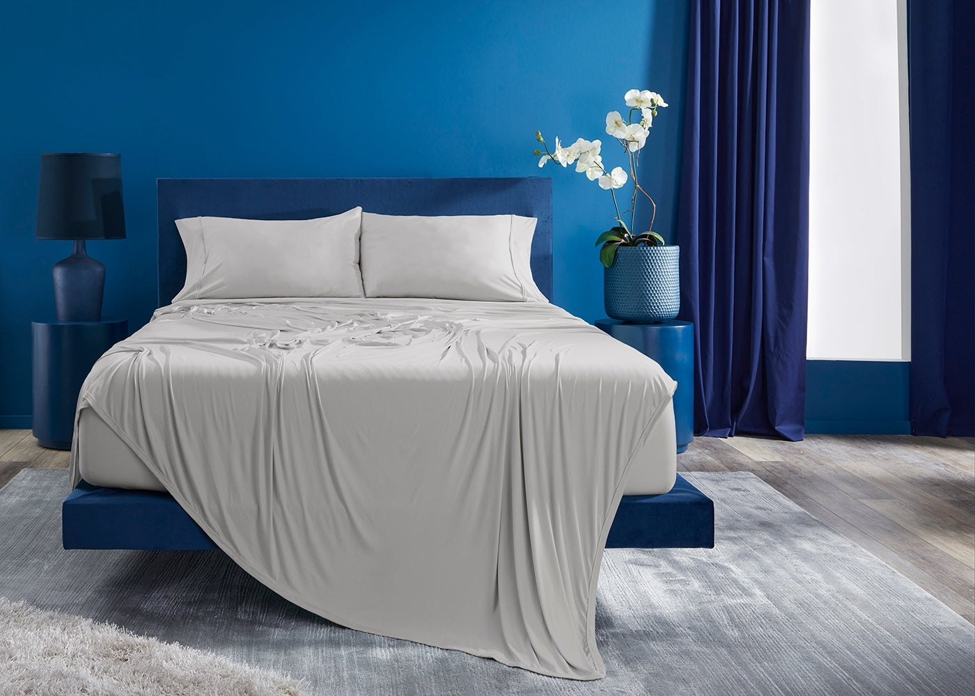BedGear Vertex Sheet Set, light grey, split Cal King bedding by HouseOfZazla on Tampa Home & Garden Store