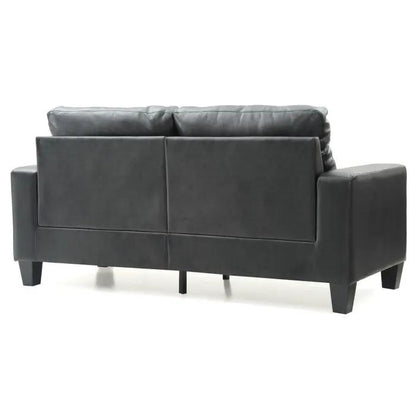 Newbury Modular Sofa Modern charcoal gray leather by Unique Piece Furniture on Tampa Home & Garden Store