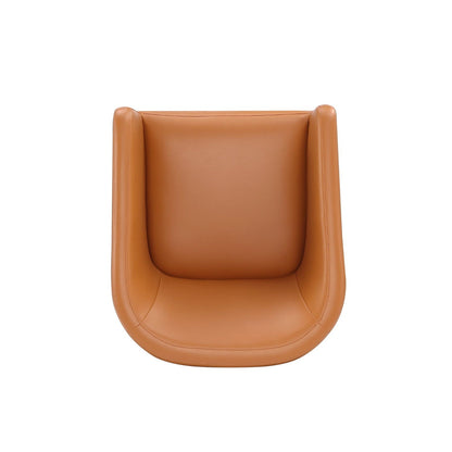 Anna and Modern Round Vegan Dining Armchair