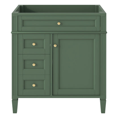 Solid Wood Bathroom Vanity and Two Drawers