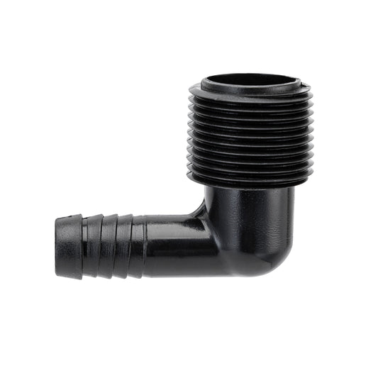 3/4" MPT x 1/2" Barb Riser Flex Pipe Elbow 94360 - Tampa Home & Garden Store