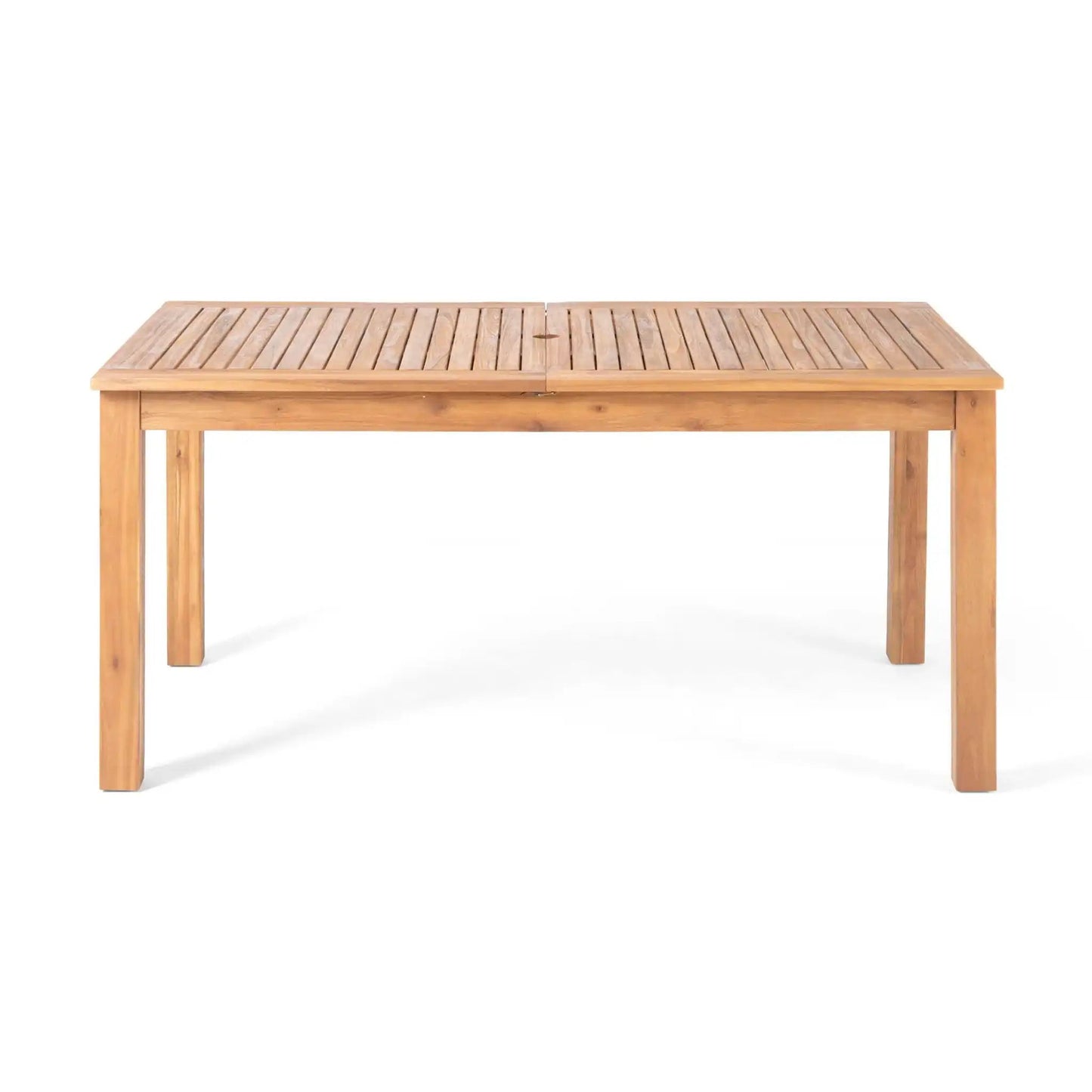 Outdoor Acacia Wood and Expandable Dining Table