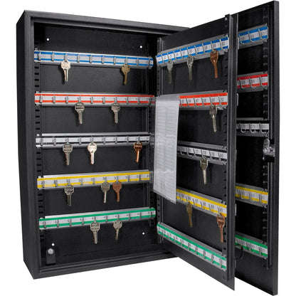 Adjustable key cabinet with lock, wall-mounted organizer with color-coded rails and key hooks on Tampa Home & Garden Store