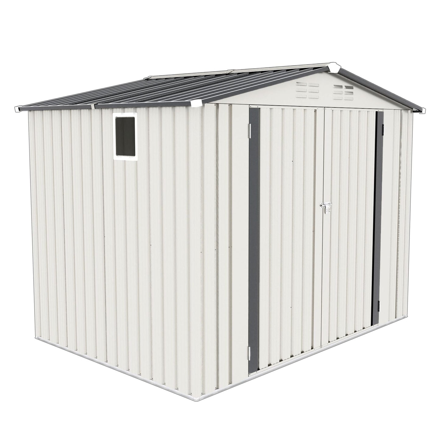 Garden tool shed metal storage with peaked roof waterproof lockable door HouseOfZazla on Tampa Home & Garden Store