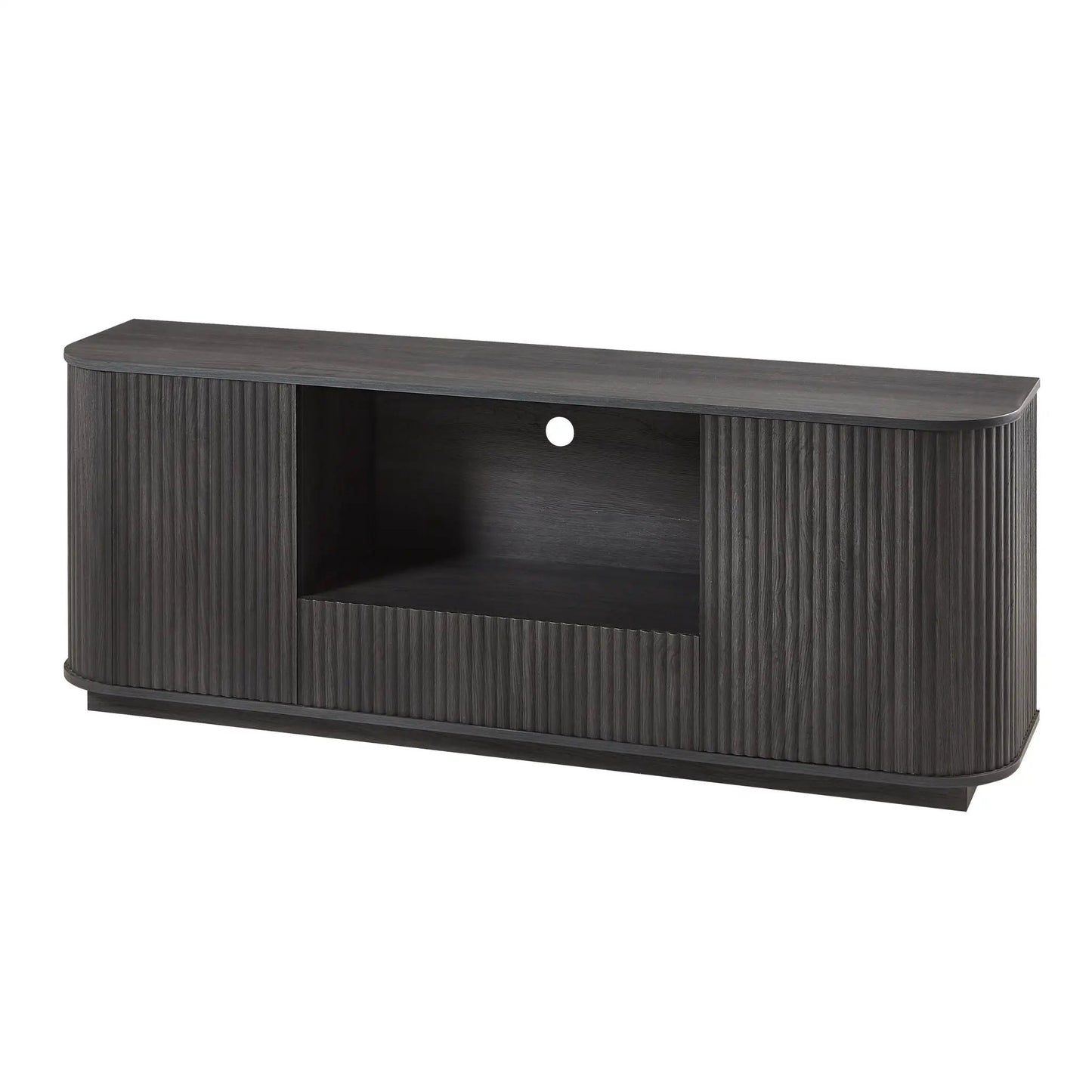 Modern Wavy TV Stand Sideboard with Cabinet