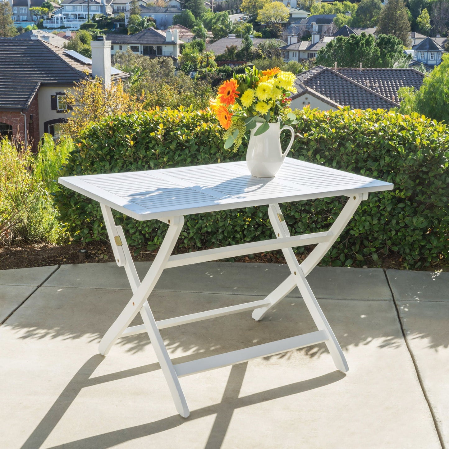 Blissique Outdoor Foldable Wood Dining Table