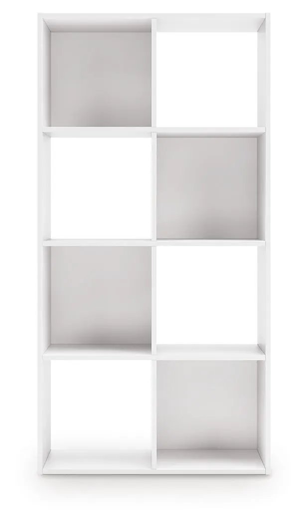 Onita Cube Organizer white cube storage unit with 8 compartments and grey back panels on Tampa Home & Garden Store