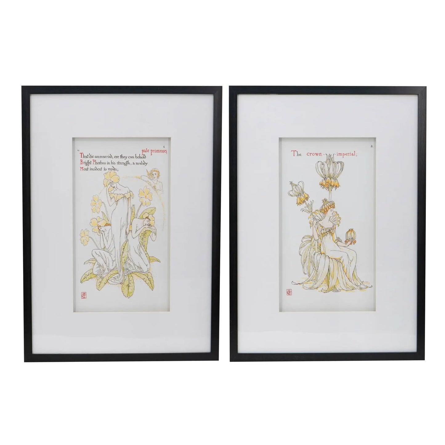 Wall Art Set Of 2 Multicolor Decor For Home