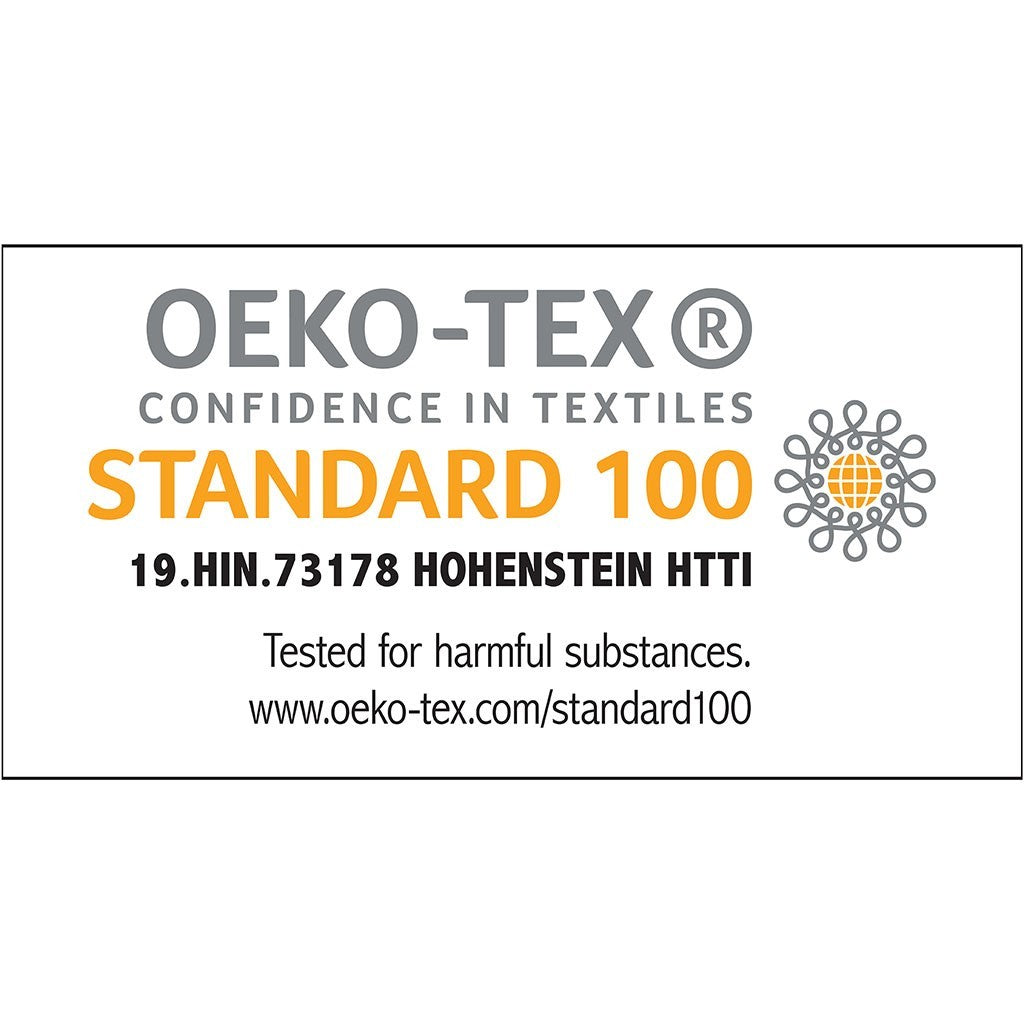 King/Cal King duvet cover set label featuring OEKO-TEX STANDARD 100 certification on Tampa Home & Garden Store