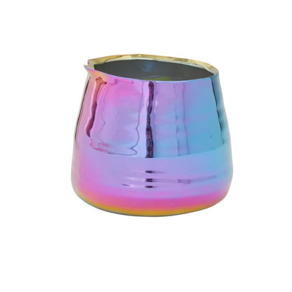 Iridescent Tegan Pot planter with gradient metallic finish by Rooted Treasures Farms on Tampa Home & Garden Store