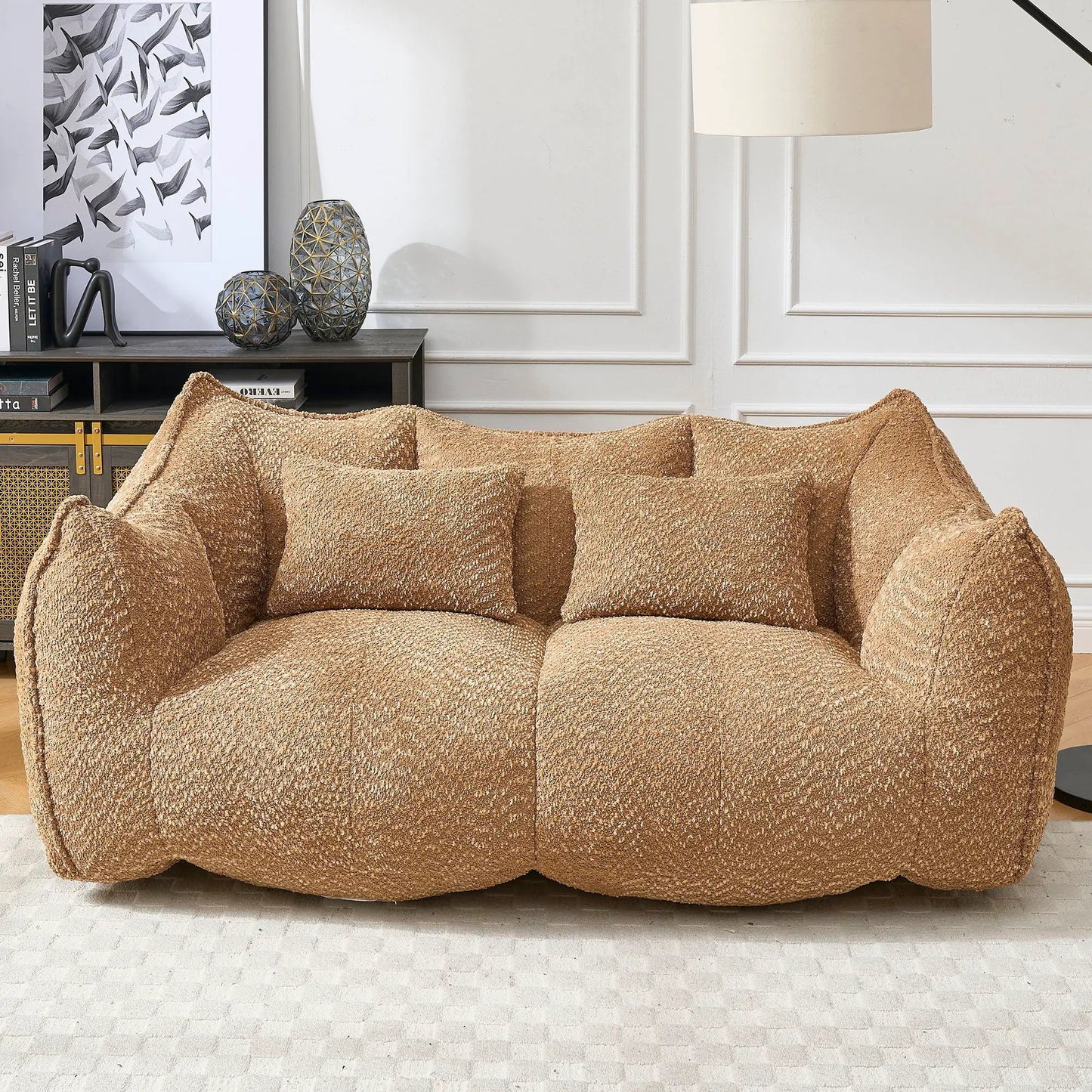 Comfortable Dual Beanbag Chair and Foam Core