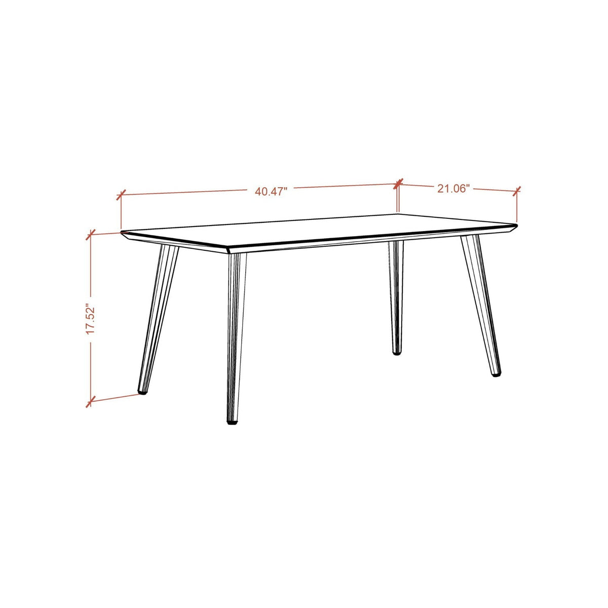 White lacquered coffee table with solid wood legs by HouseOfZazla, modern finish on Tampa Home & Garden Store