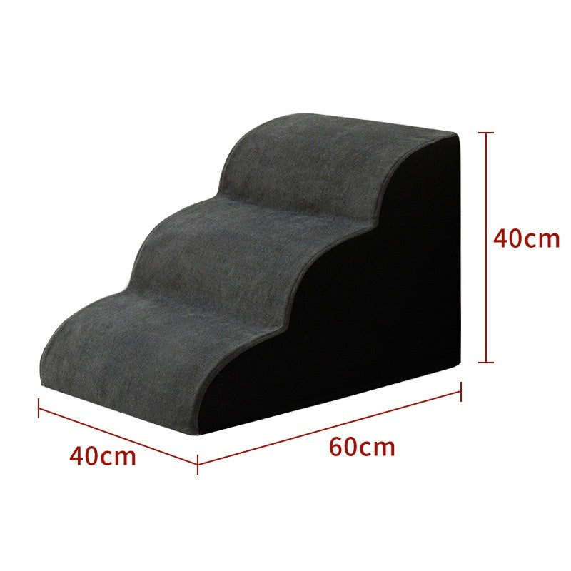 Pet Removable And Washable Stairs Bed Steps grey curved 3-step design, Sell My Stuff on Tampa Home & Garden Store