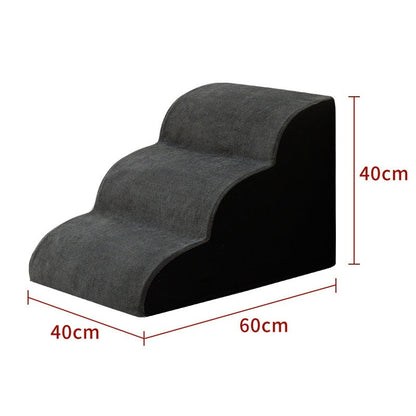Pet Removable And Washable Stairs Bed Steps grey curved 3-step design, Sell My Stuff on Tampa Home & Garden Store
