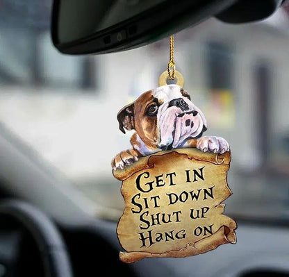 Car Pendant Sleeping Dog Angel Decor Hanging