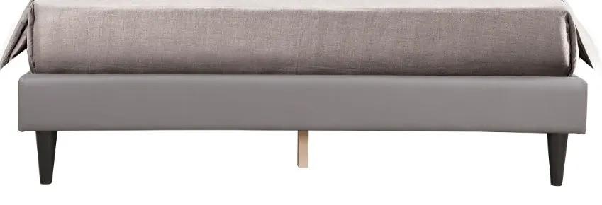 Upholstered bed frame Button Tufted Bed in gray fabric by Unique Piece Furniture on Tampa Home & Garden Store