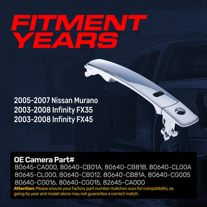 Exterior chrome door handle front left driver side for Nissan Murano/Infiniti FX35/FX45 Master Tailgaters on Tampa Home & Garden Store
