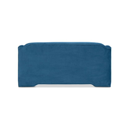 Paloma 35.5-inch Dog Sofa Bed satin blue fabric, medium by HouseOfZazla on Tampa Home & Garden Store