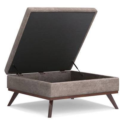 Square Lift Top Coffee Table and Storage Ottoman, taupe fabric, storage, HouseOfZazla on Tampa Home & Garden Store