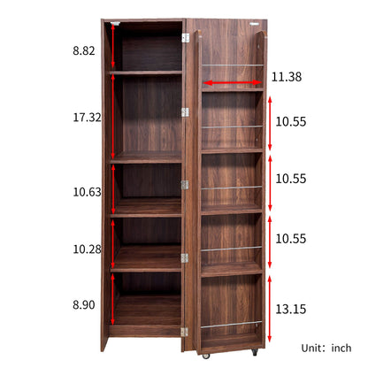 Walnut Buffet And Sideboard Storage Cabinet