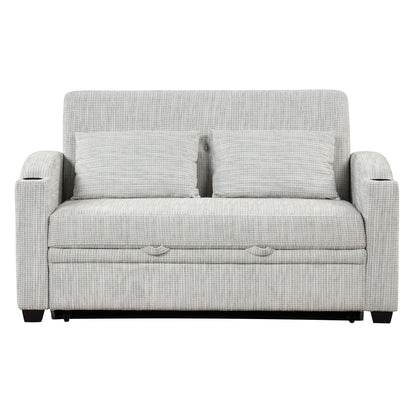 Convertible Sofa With Usb And Adjustable Backrest