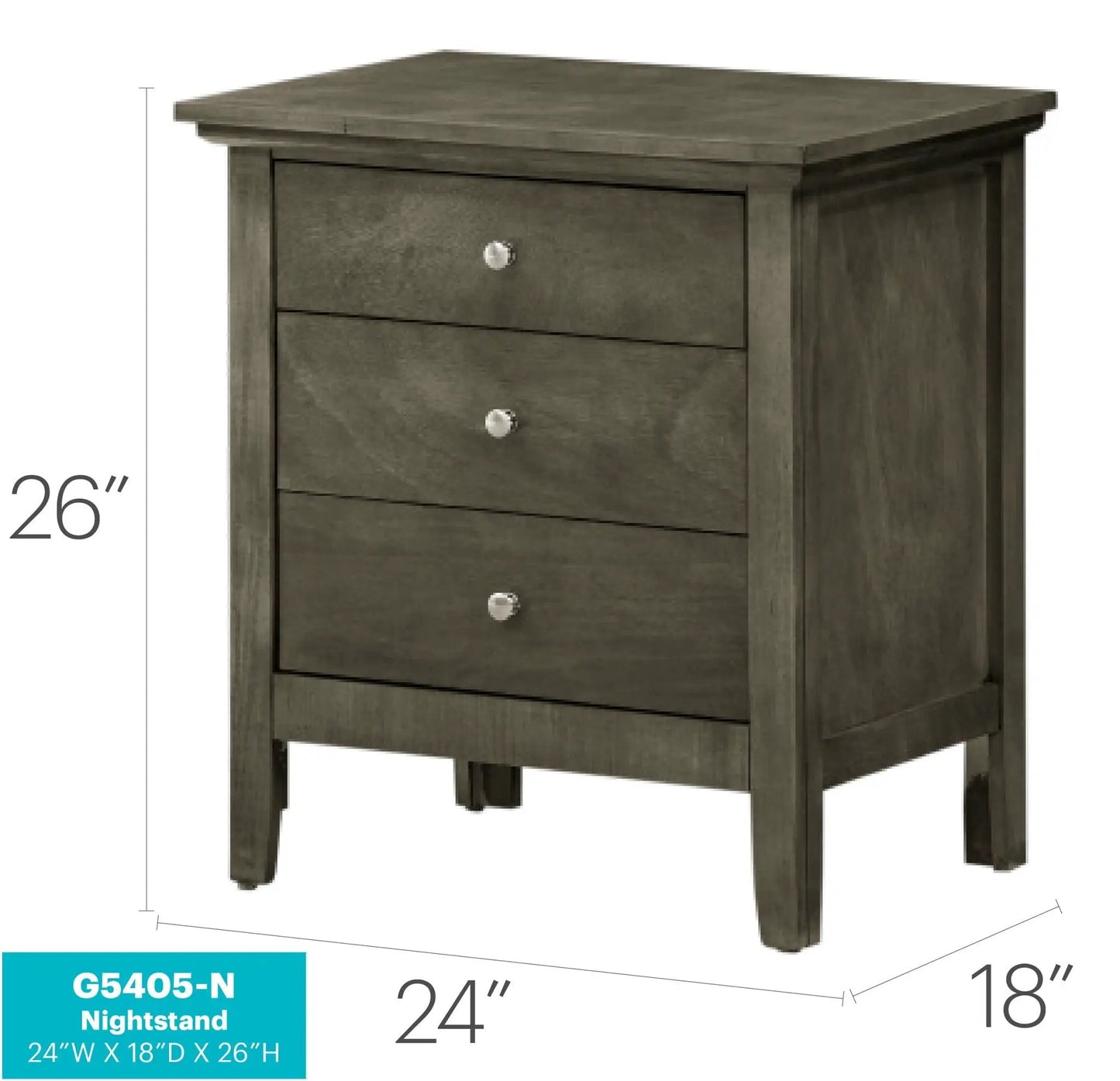 3 Drawer Nightstand and Dove Tailed Drawers