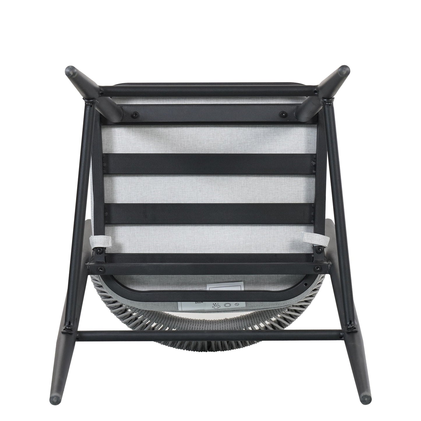Outdoor Bar Stools With Scallop Cushion And Frame