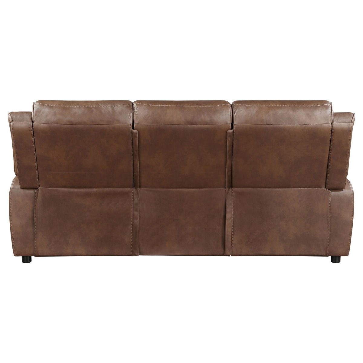 the Worthington Dark Brown Microfiber Sofa