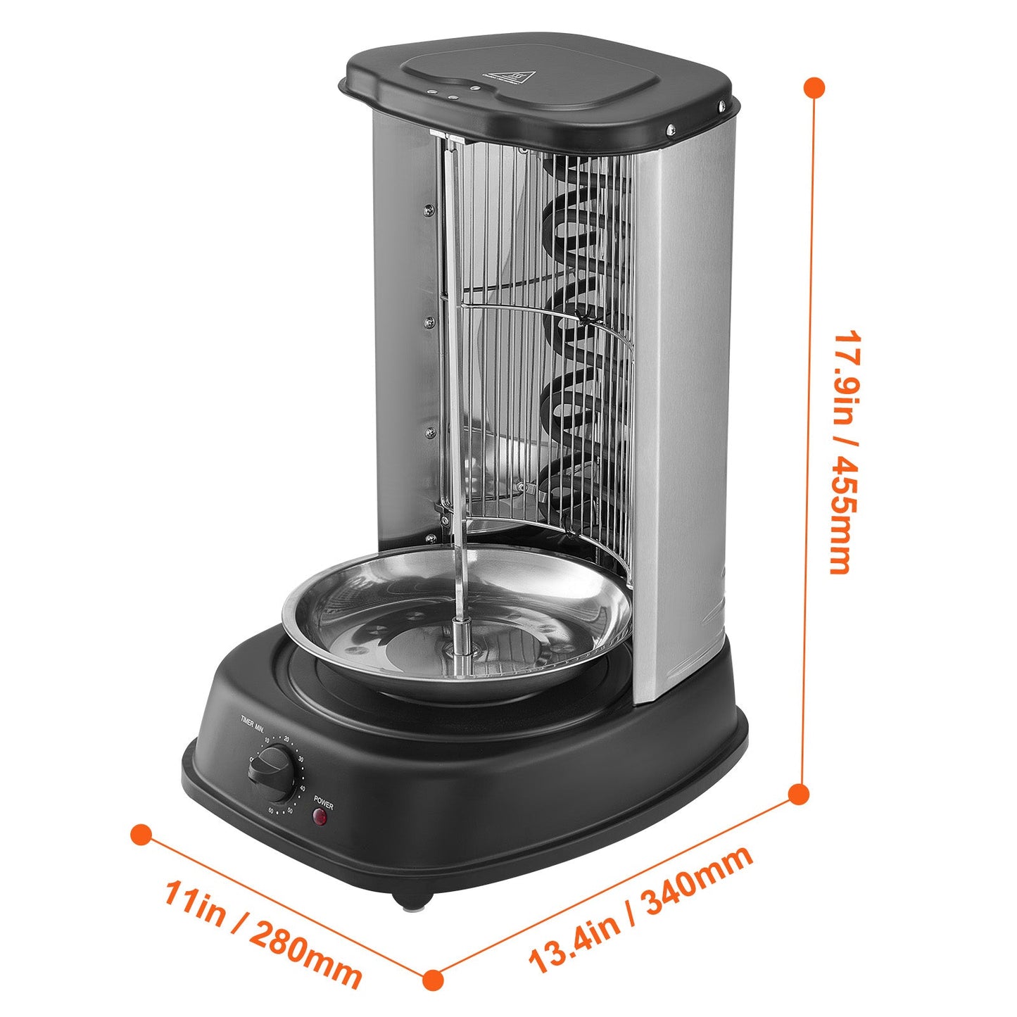 Stainless Steel Vertical Shawarma Grill Machine