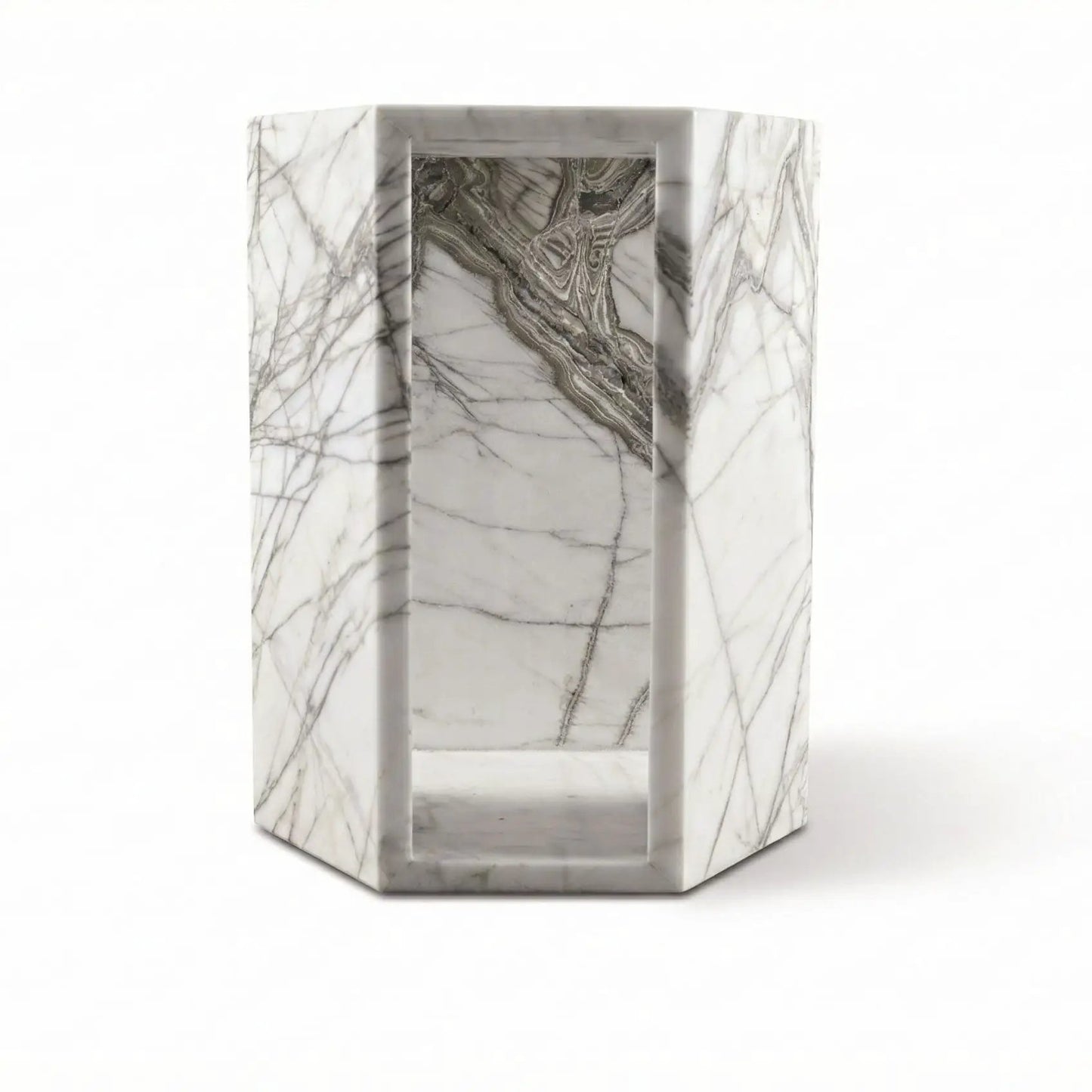 Hexagon Side Table in Modern Minimalist Style
