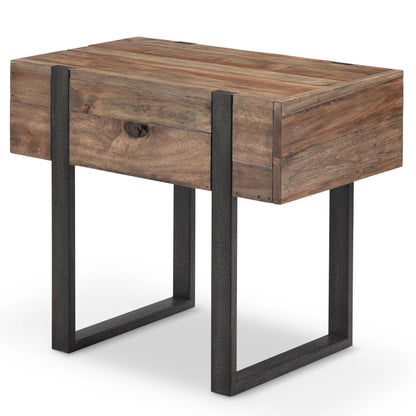 Prescott Modern Reclaimed Wood End Table