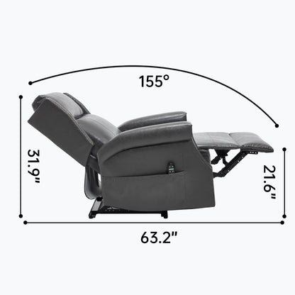 Manual Recliner With Vibrations and Heat