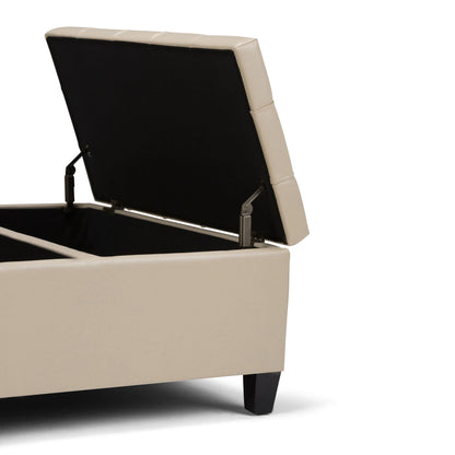 Harrison Upholstered Coffee Table Storage Ottoman