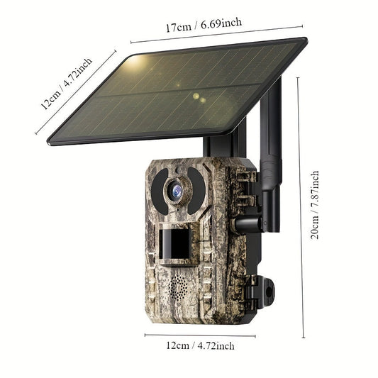 4K Hunting Trail Camera with 4G Live View - Solar Powered, 0.2s Trigger & Auto Night Vision - Tampa Home & Garden Store
