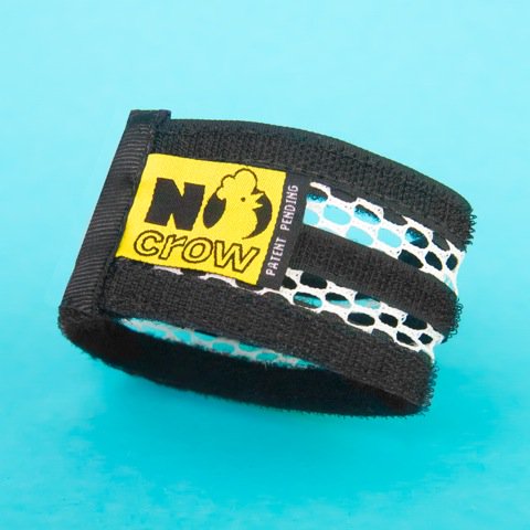 No-Crow Rooster Collar black strap with yellow patch by My Pet Chicken on Tampa Home & Garden Store