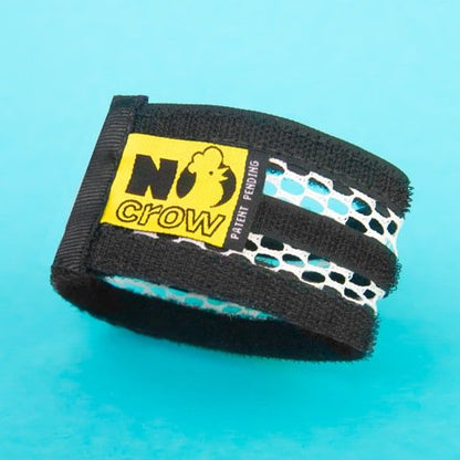 No-Crow Rooster Collar black strap with yellow patch by My Pet Chicken on Tampa Home & Garden Store
