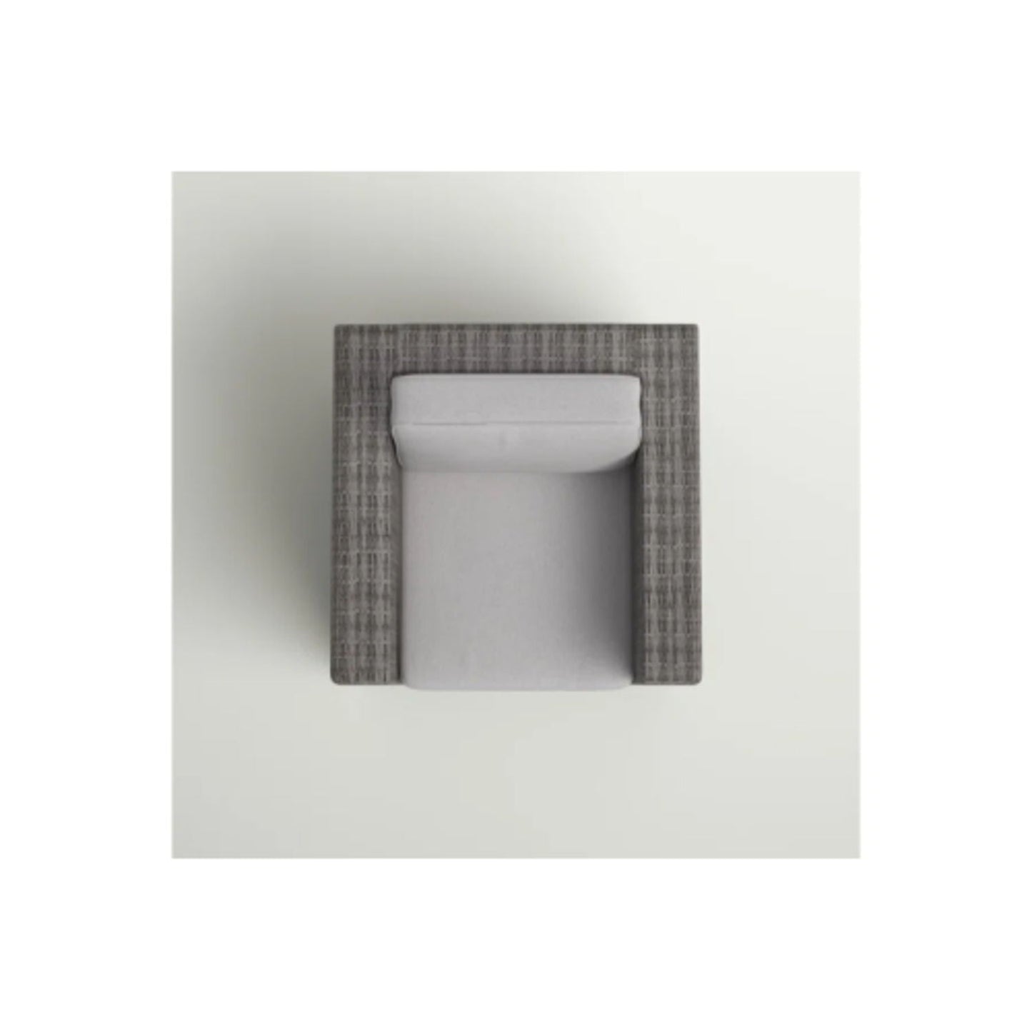 Minnesota Club Chair outdoor chair, gray woven frame with light cushions by HouseOfZazla on Tampa Home & Garden Store