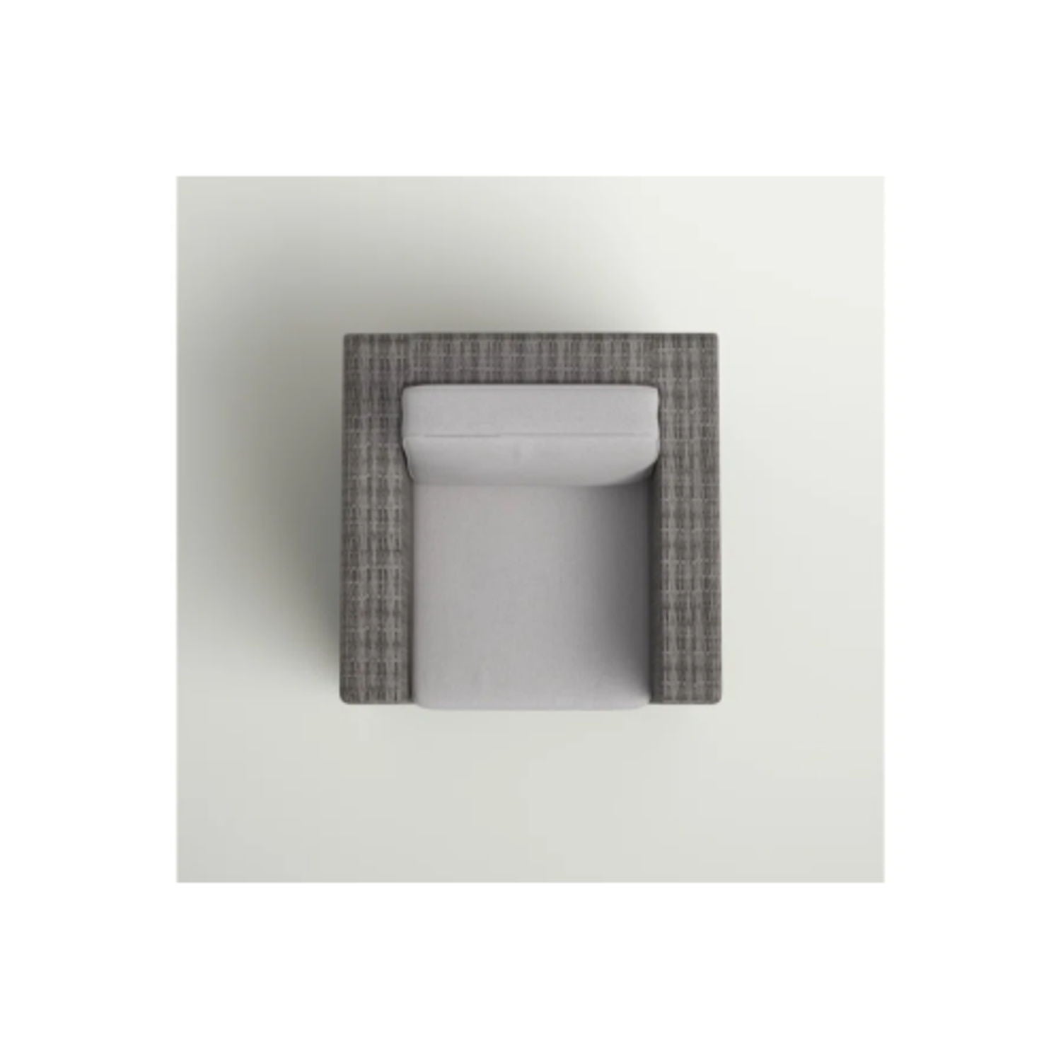 Minnesota Club Chair outdoor chair, gray woven frame with light cushions by HouseOfZazla on Tampa Home & Garden Store