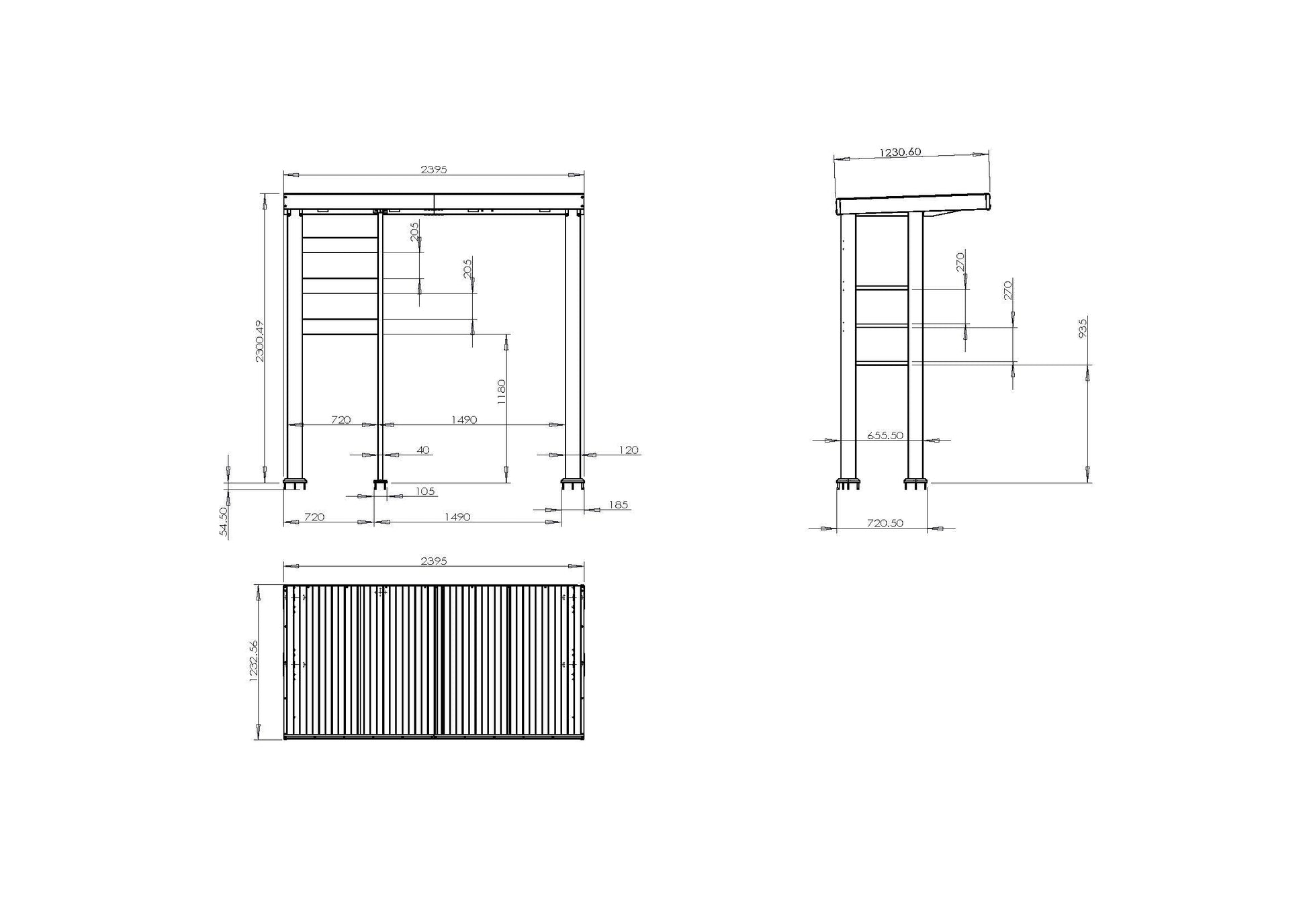 Grill schematic: 94-Inch 6-Burner Deluxe stainless outdoor kitchen grill by HouseOfZazla on Tampa Home & Garden Store