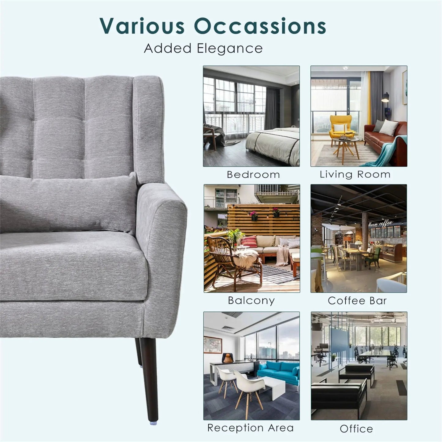 Modern Accent Chair For Living Room and Bedroom