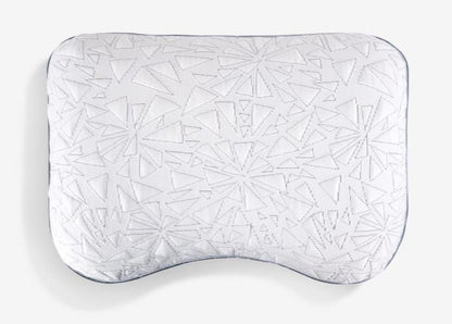 BedGear Storm Cuddle Curve Pillow 3.0 backrest pillow white quilted geometry HouseOfZazla on Tampa Home & Garden Store