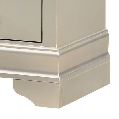Traditional style nightstand in champagne gold with classic molding by HouseOfZazla on Tampa Home & Garden Store
