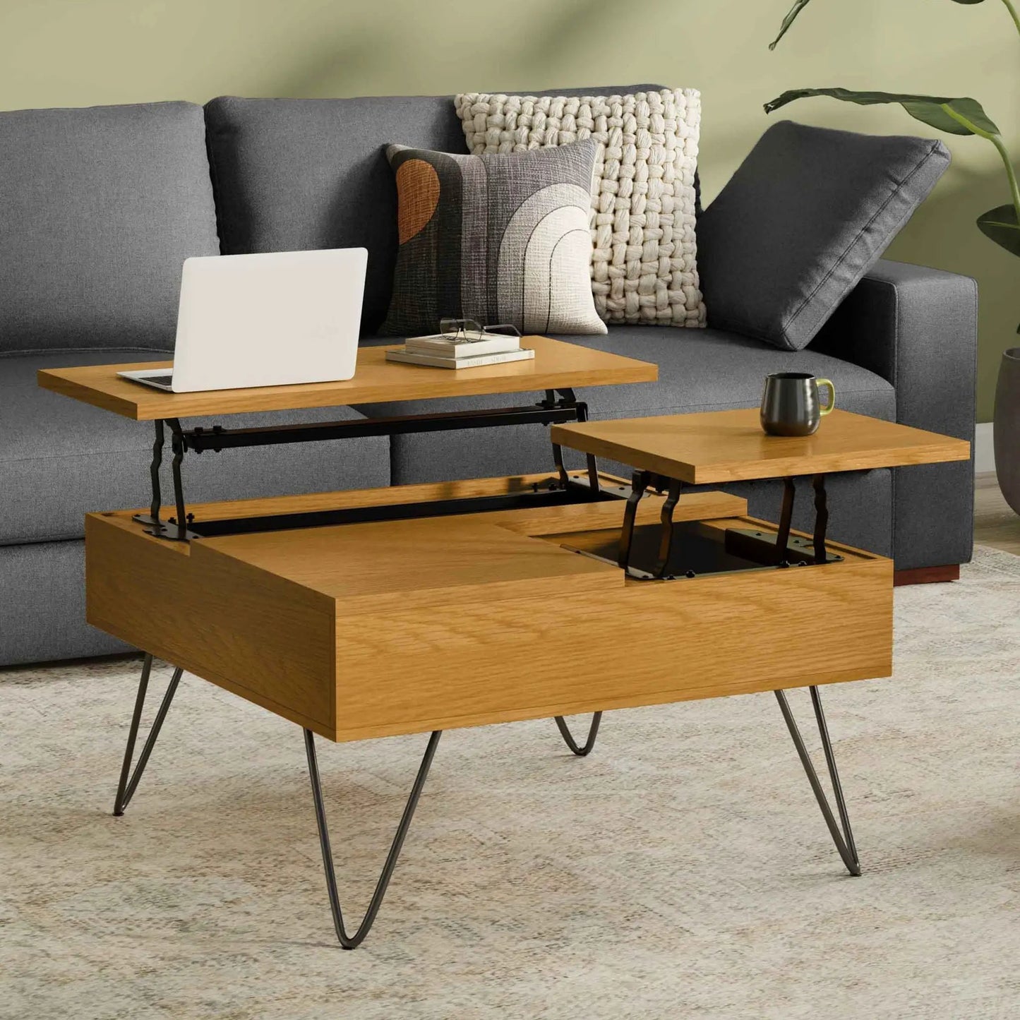 Hunter Handcrafted Lift Top Coffee Table