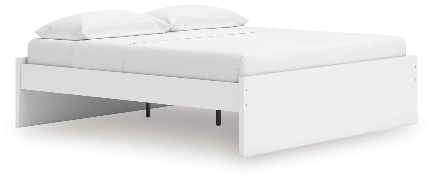 Onita platform bed white storage frame by Unique Piece Furniture with under-bed storage on Tampa Home & Garden Store