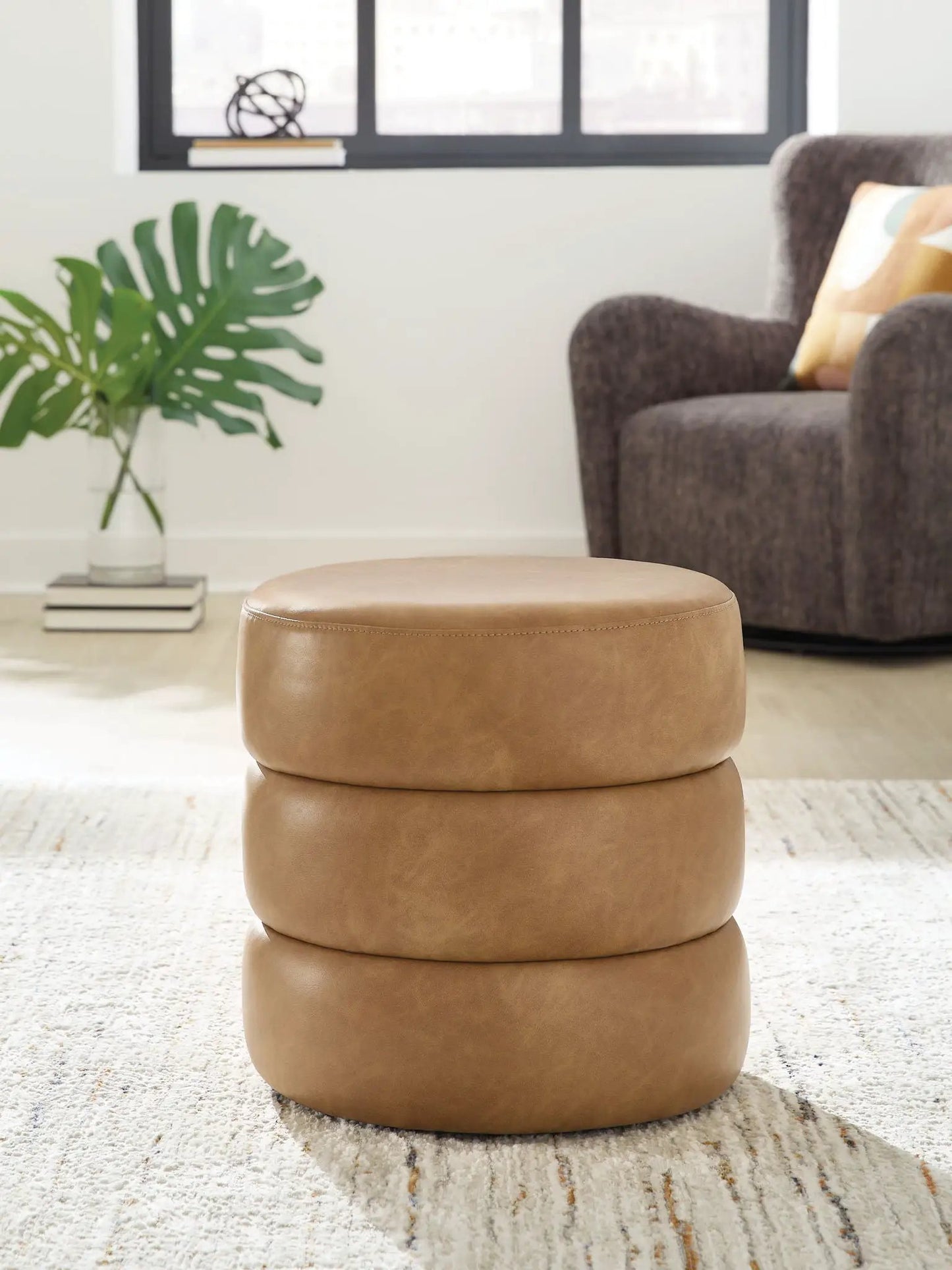 Ummi Swivel Accent Ottoman Footrest and Seat