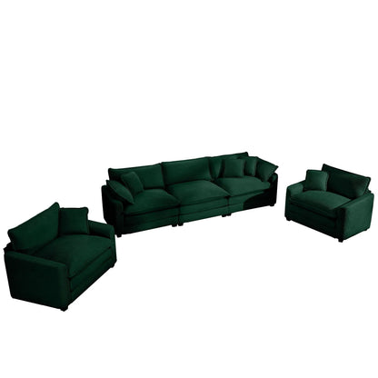 Elegant Sectional Sofa Set with Deep Seats