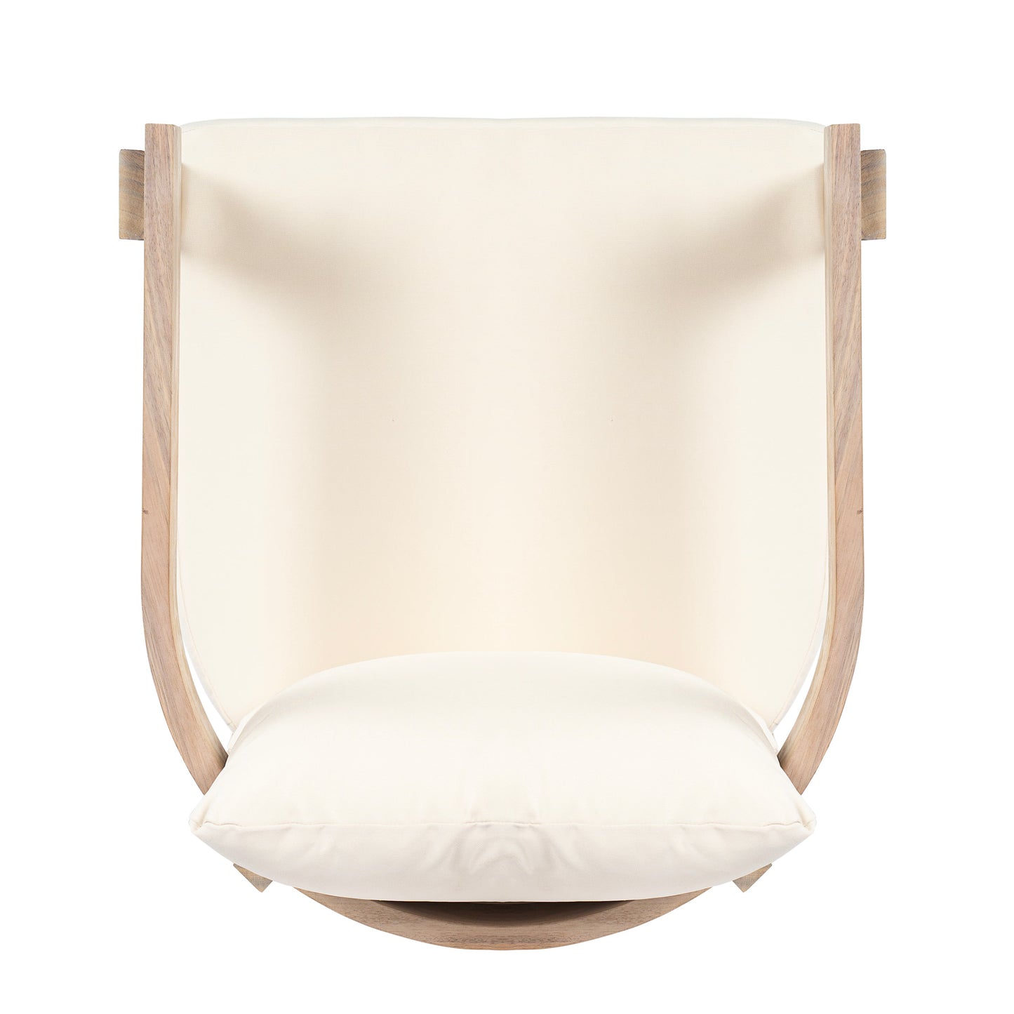 Acacia wood dining chairs set of 2 with beige cushions, armchairs by HouseOfZazla on Tampa Home & Garden Store